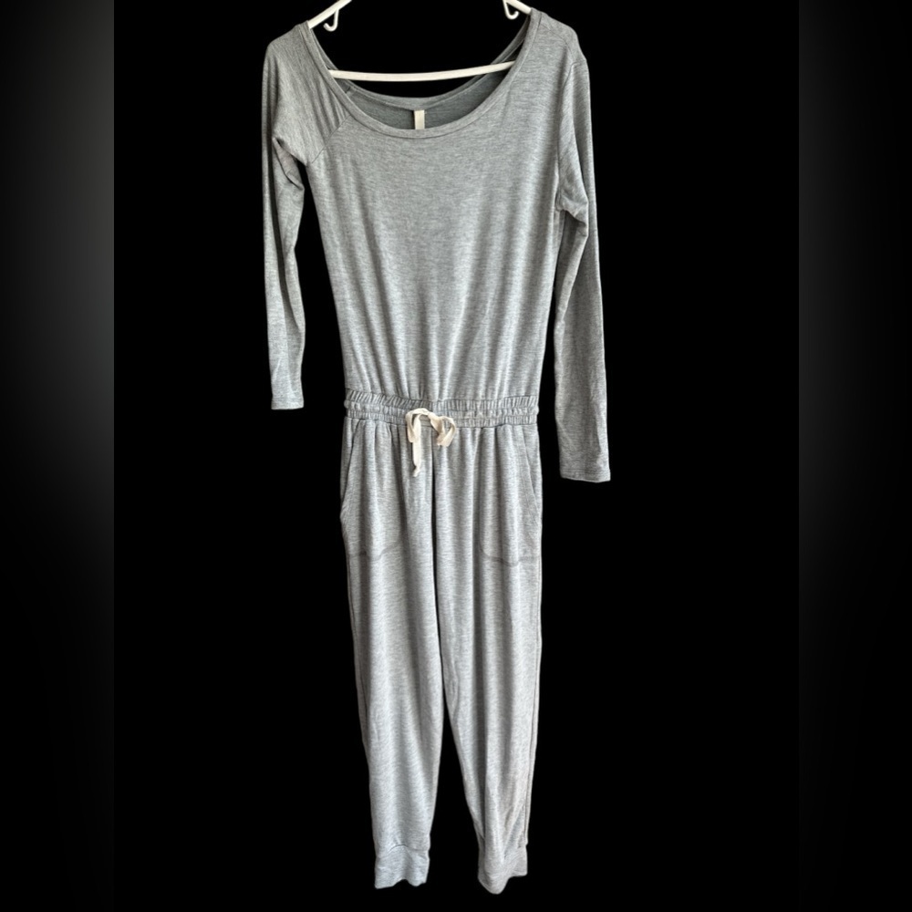 NWT Elan Long sleeve Jumpsuit Modal Gray Size Small